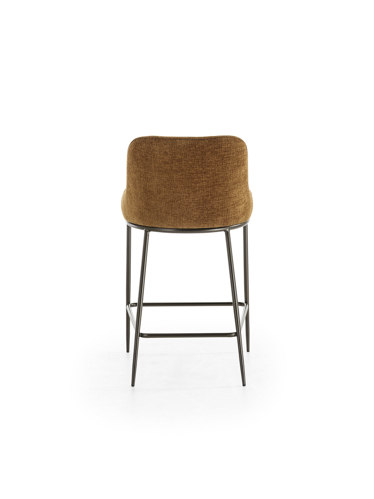 Counter Stool Ginevra Brown / Bronze Domestica – Product View on White