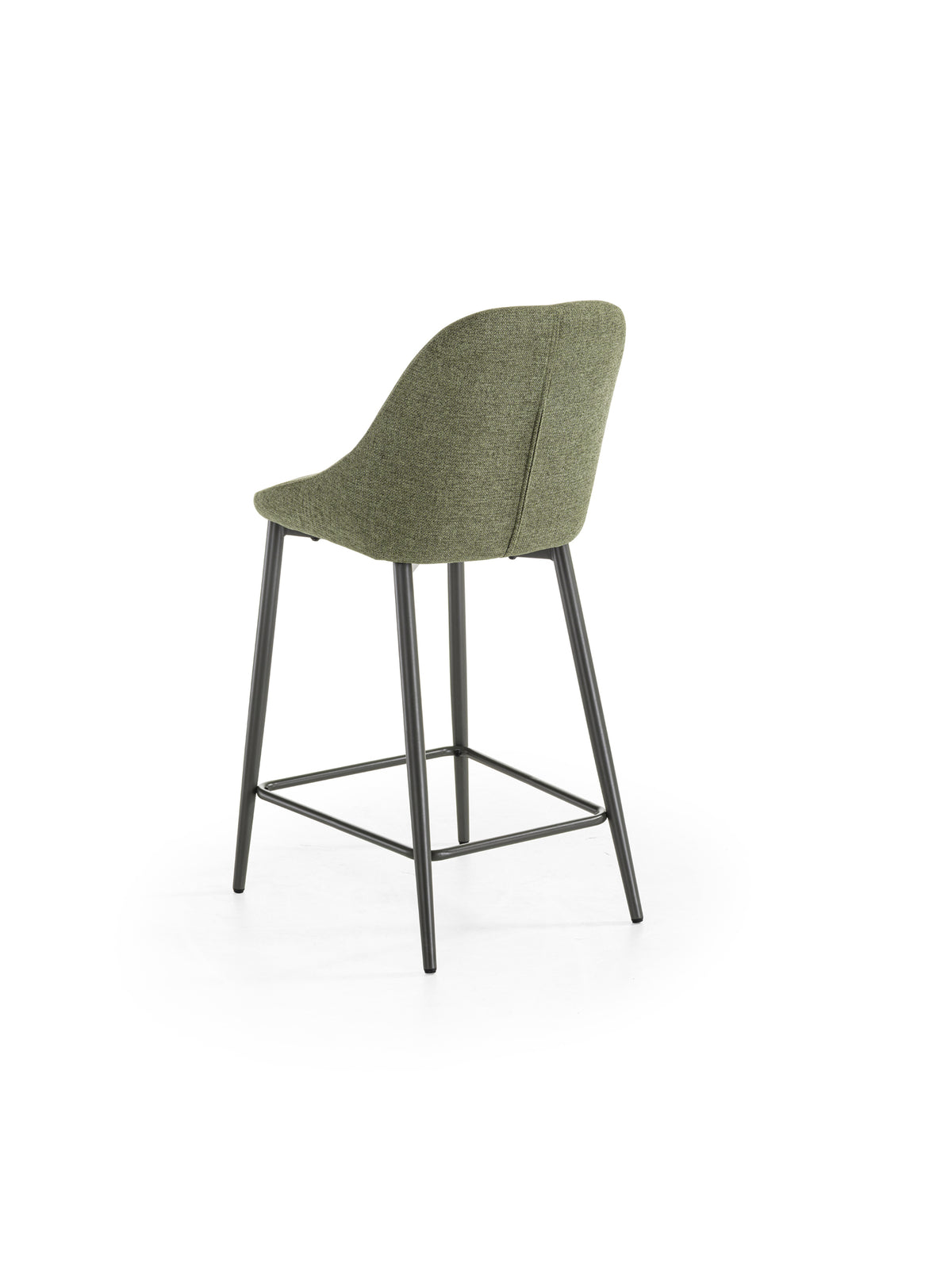 Counter Stool Kira Green / Anthracite Domestica – Product View on White