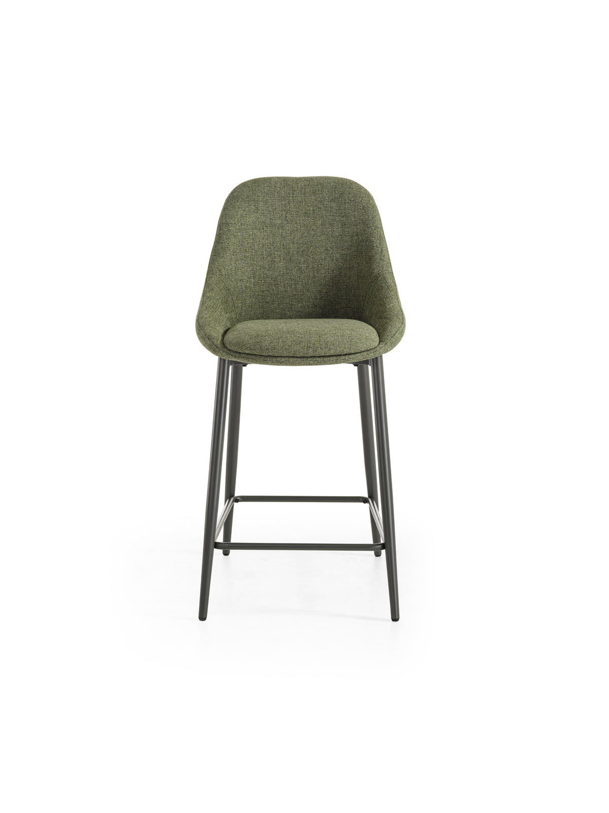 Counter Stool Kira Green / Anthracite Domestica – Product View on White