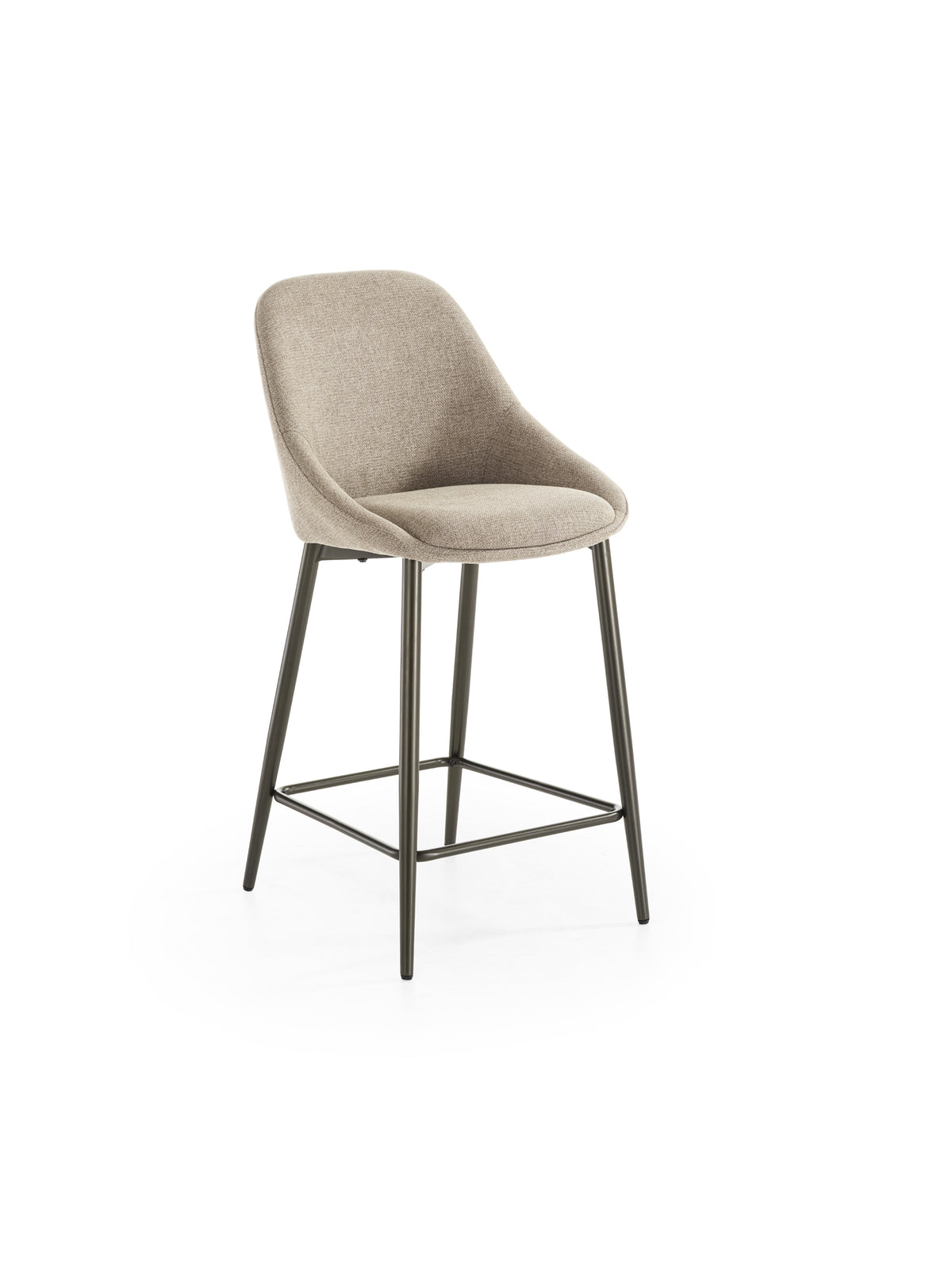 Counter Stool Kira Beige / Bronze Domestica – Product View on White