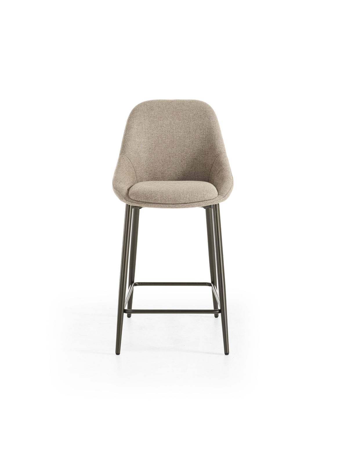 Counter Stool Kira Beige / Bronze Domestica – Product View on White