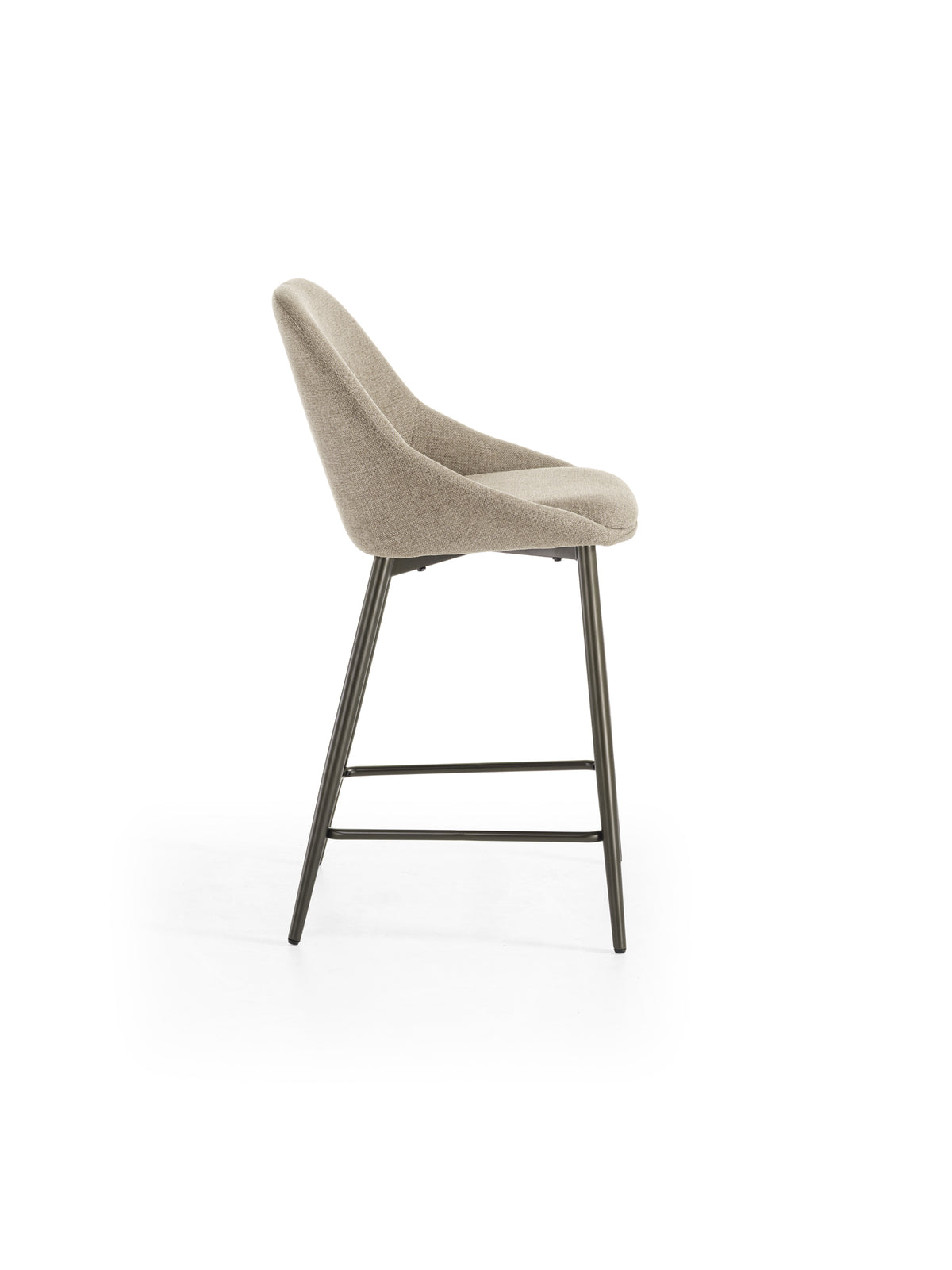 Counter Stool Kira Beige / Bronze Domestica – Product View on White