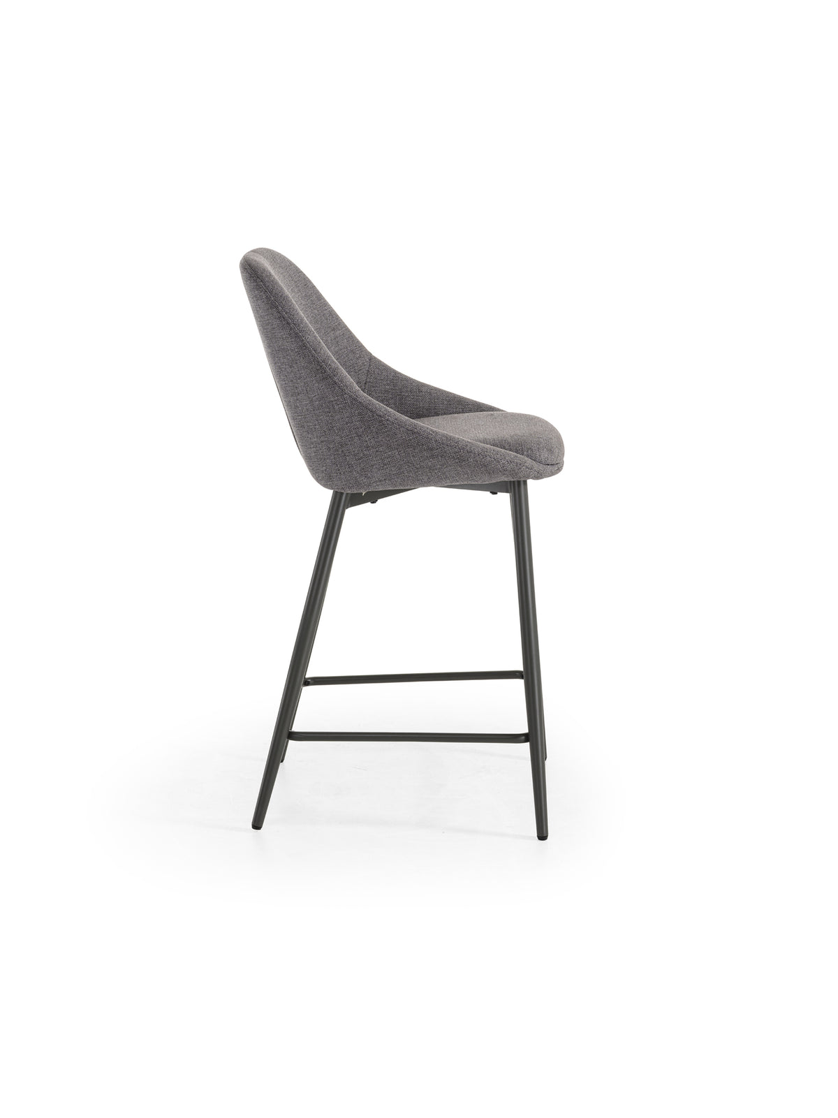 Counter Stool Kira Dark Grey / Anthracite Domestica – Product View on White