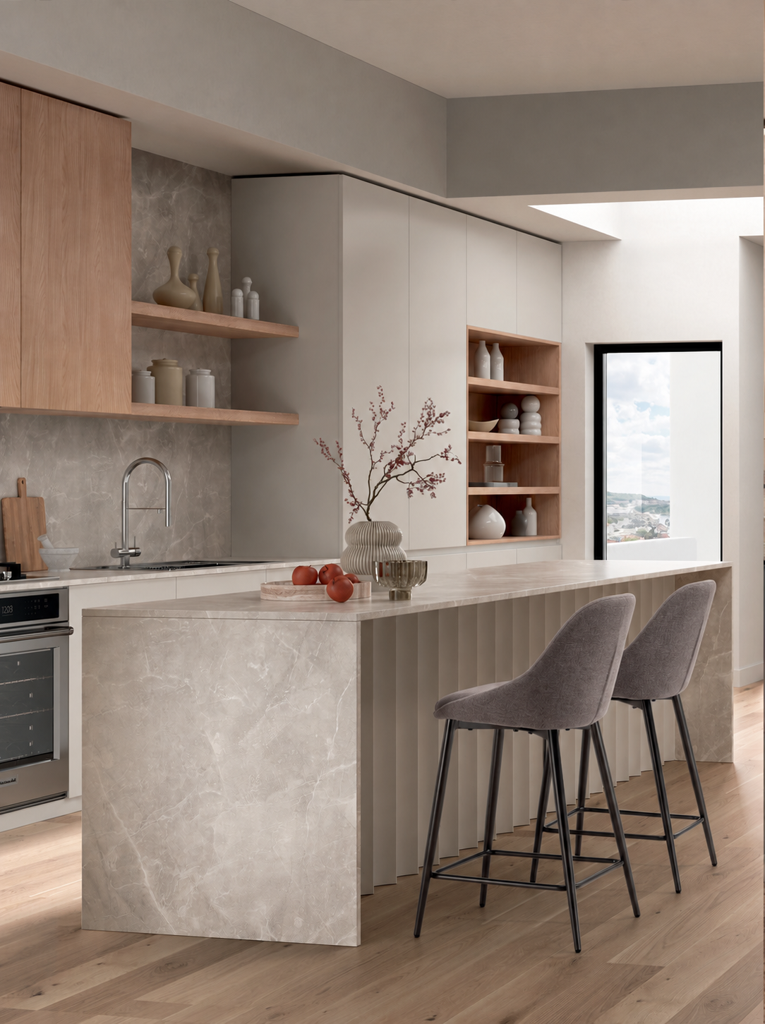 Counter Stool Kira Dark Grey / Anthracite Domestica – Lifestyle