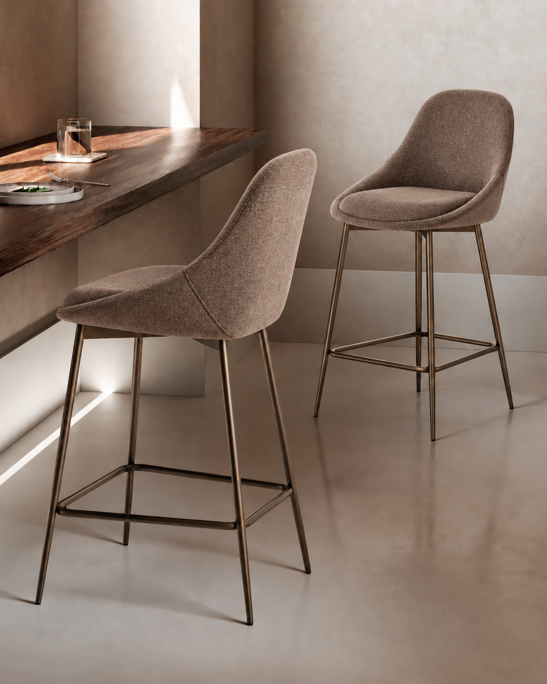 Counter Stool Kira Brown / Bronze Domestica – Lifestyle