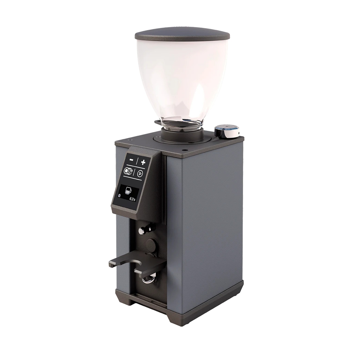 Coffee Grinder Pebble Grey Domestica – Three Quarter View on White
