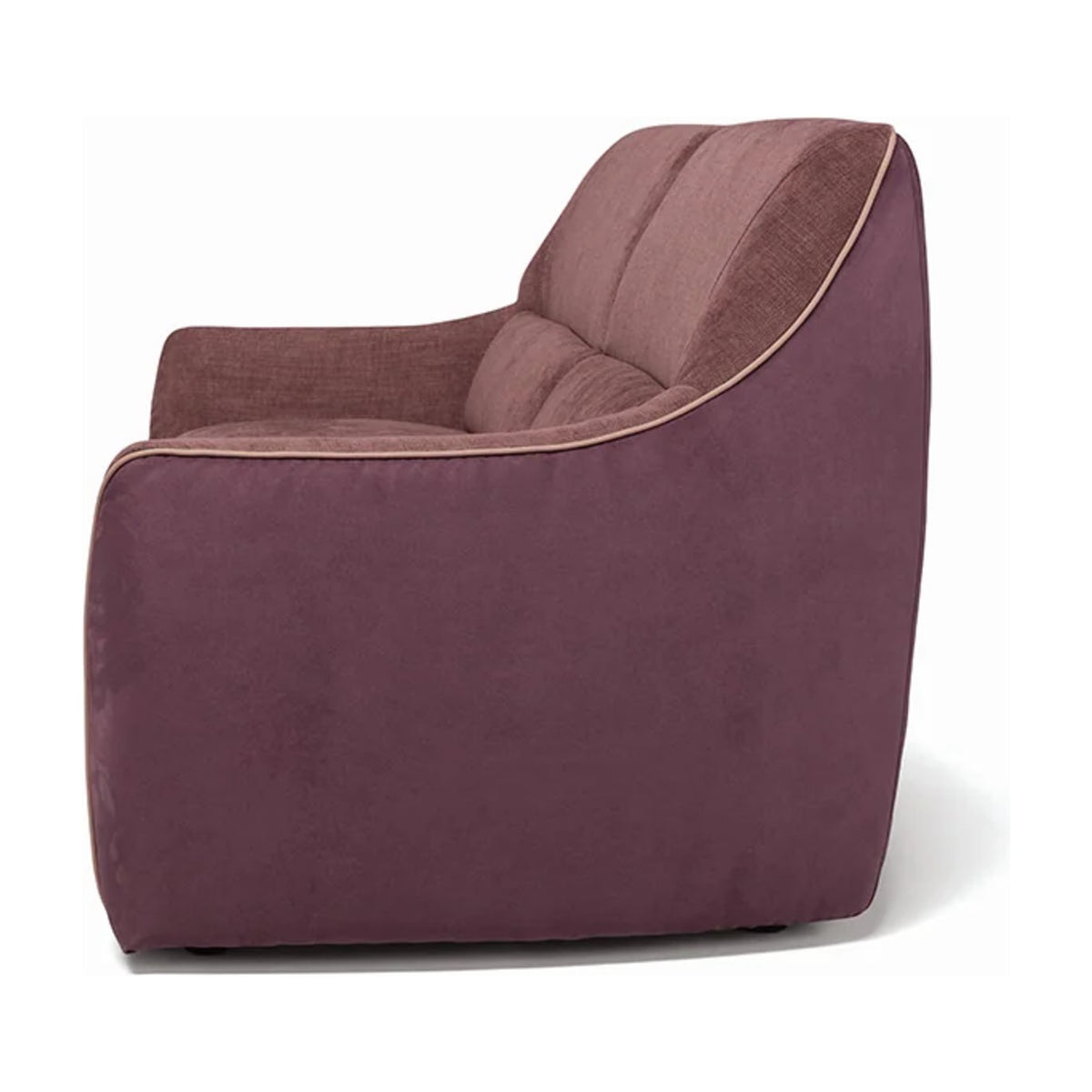 Puffy Domestica – Armchair, Side View on White