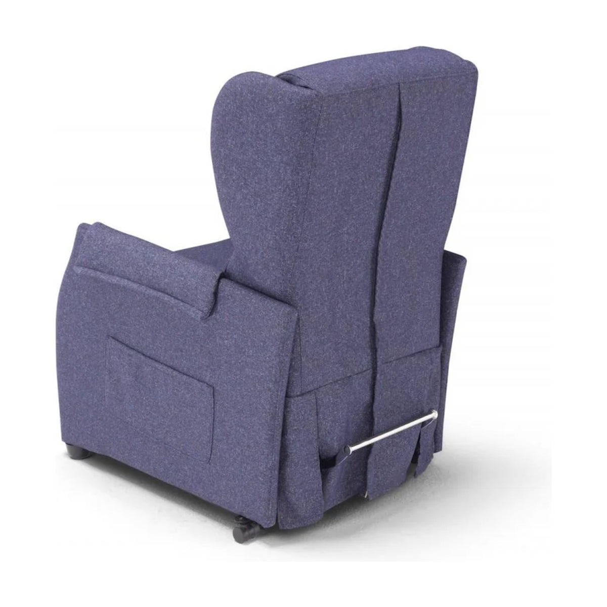 Lift Recliner Armchair Easy Blue Domestica – Back Three Quarter View on White