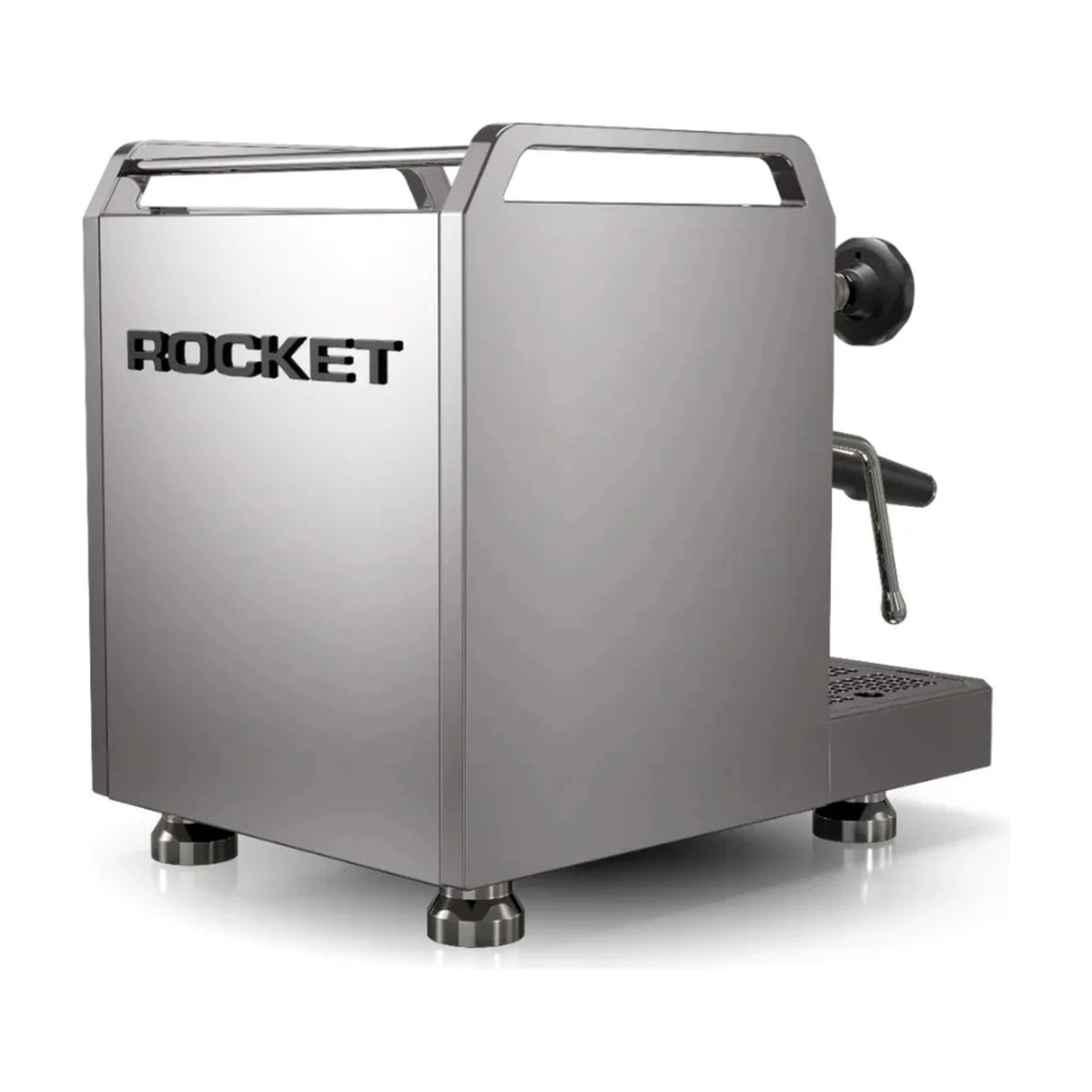 Espresso Machine Mozzafiato FAST Rocket Espresso Domestica – Back Three Quarter View on White