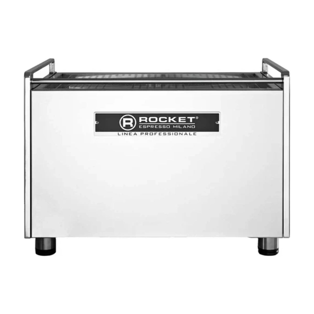 Coffee Machine BOXER Stainless Rocket Espresso Domestica – Back View on White
