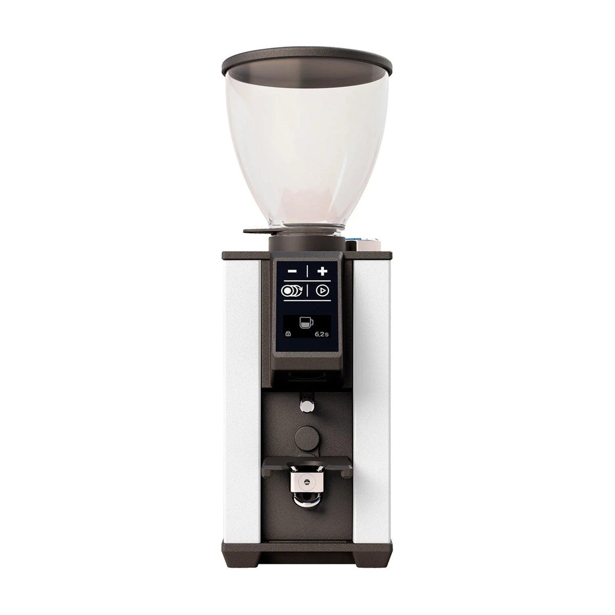 Coffee Grinder Pebble White Domestica – Front View on White