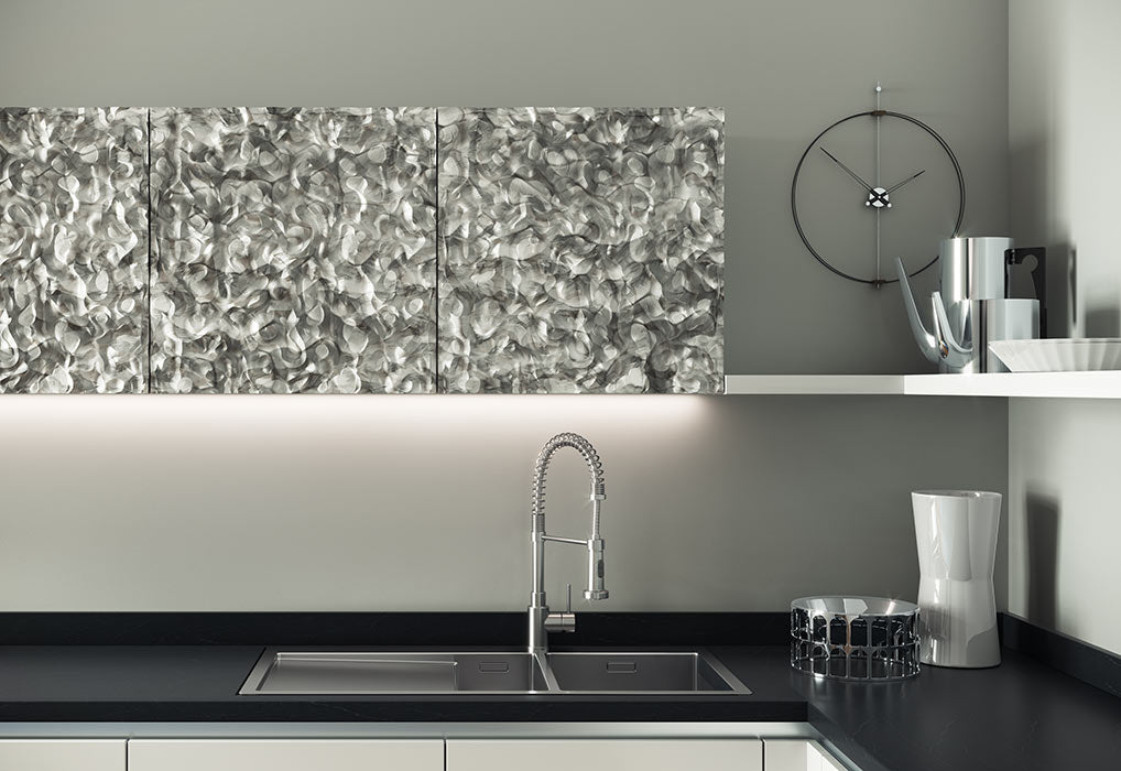 Varsavia Kitchen Domestica – Cult Version Hammered-Effect Wall Units