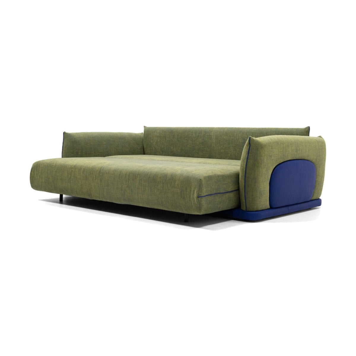 Sofa Bed Zazou Olive Green Domestica – Full View