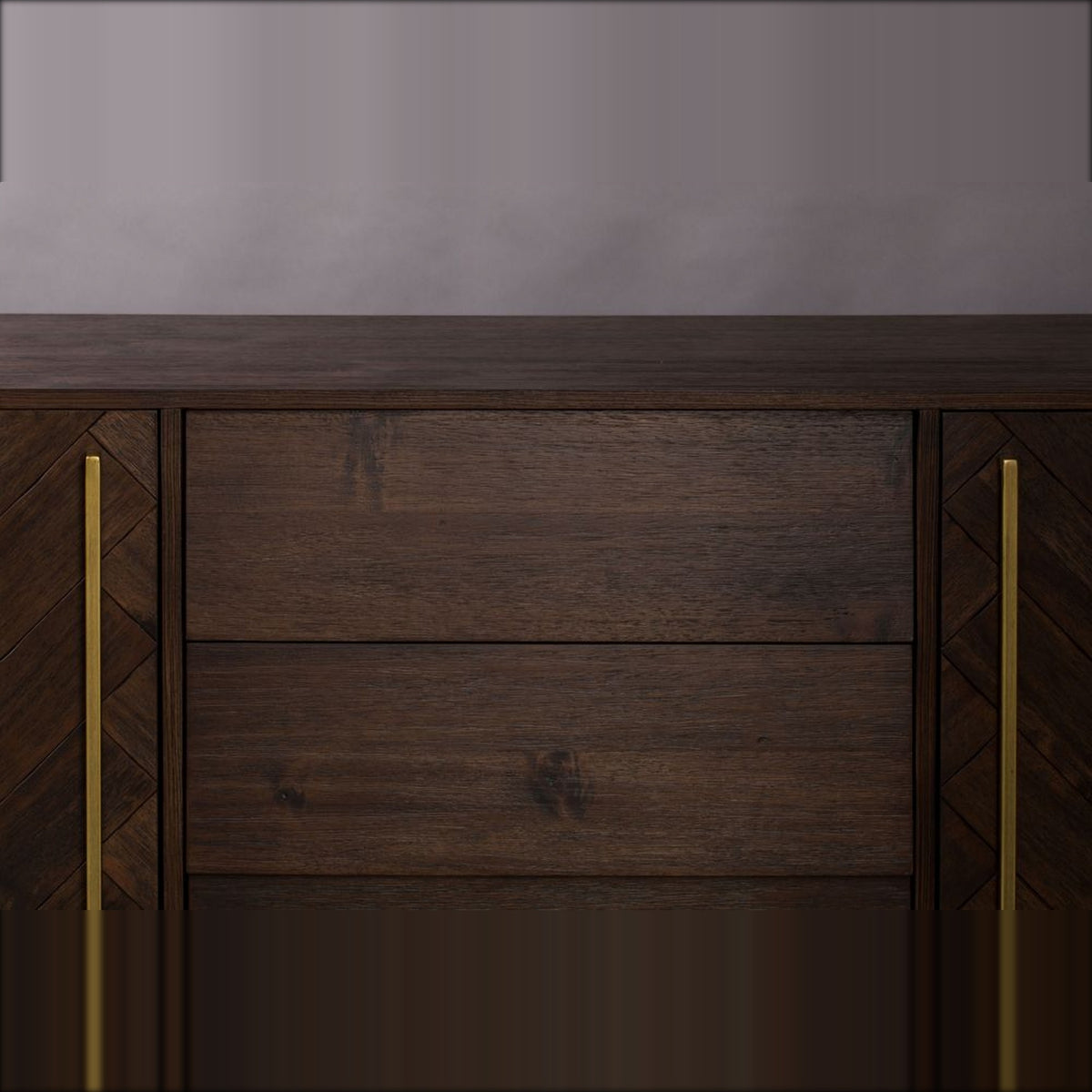 Sideboard Class High Golden Brown Domestica – Drawer Fronts Detail
