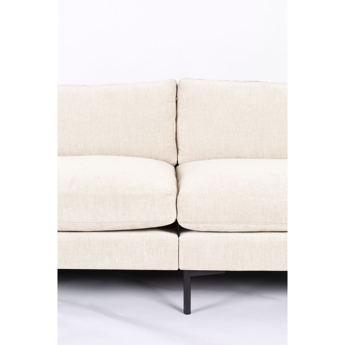 Sofa Element Summer Middle Domestica – Seat Cushions and Steel Legs Close-up