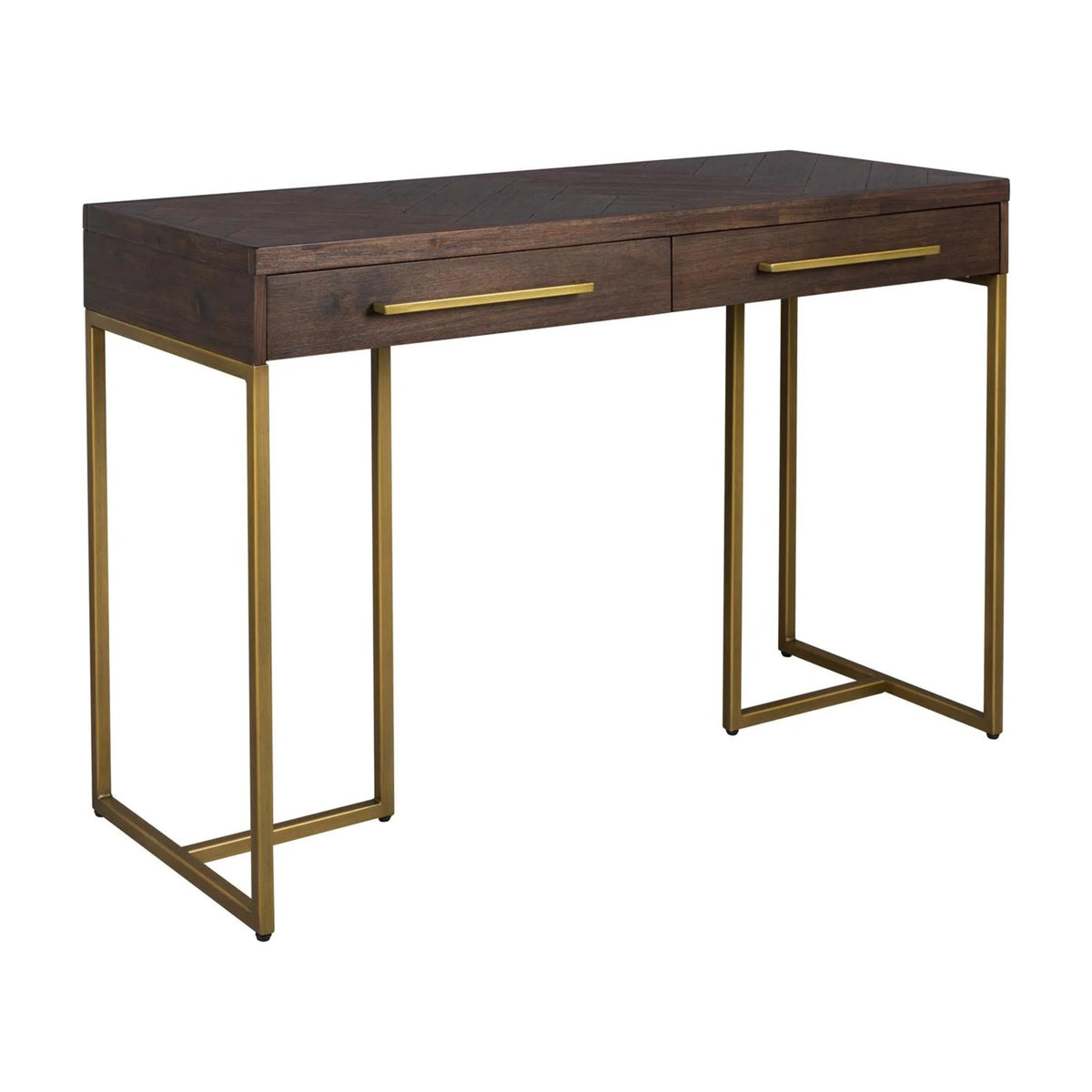 Console Table Class Brown Domestica – Three Quarter View on White