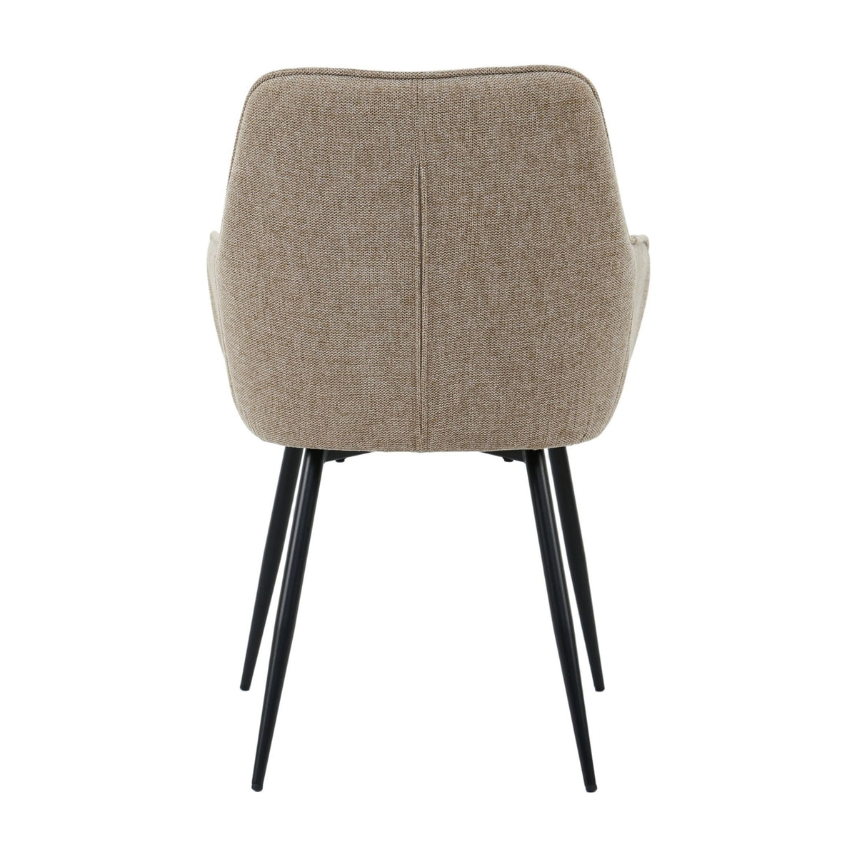 Dining Chair Maud Taupe Domestica – Back View on White