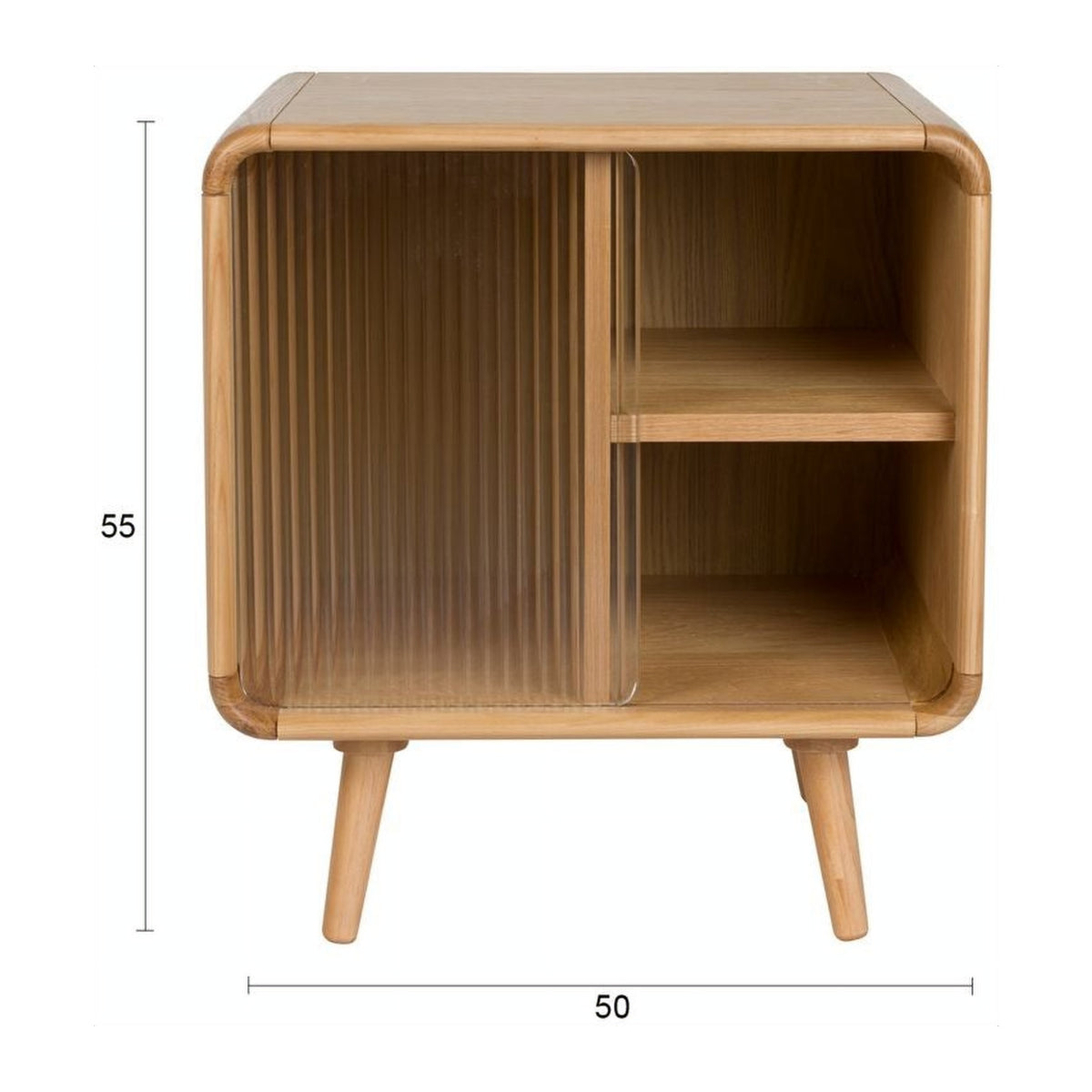 Side Table Rise Natural Domestica – Dimensions Drawing