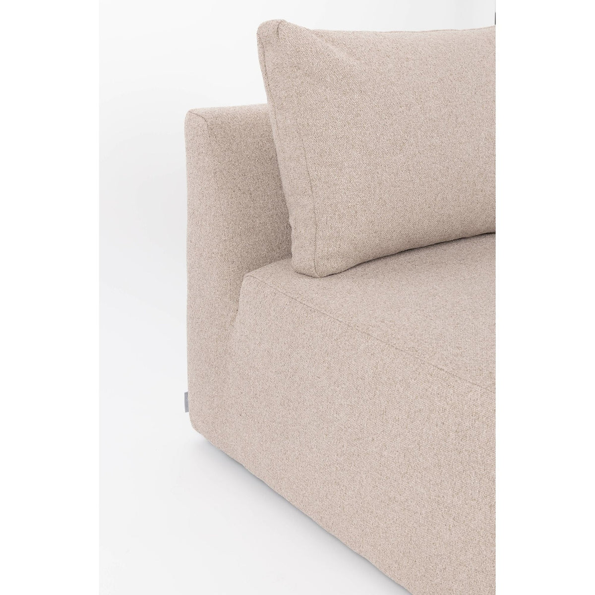 Sofa Element Prosper 1-Seater Cappuccino Domestica – Back Cushion and Side Panel Close-up