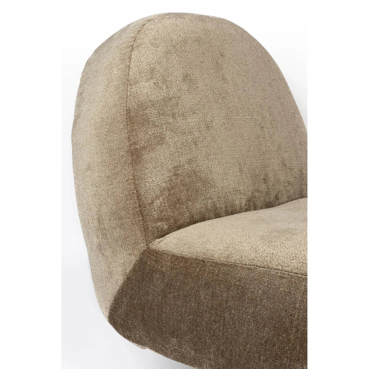 Lounge Chair Eden Moss Domestica – Rounded Backrest Close-up