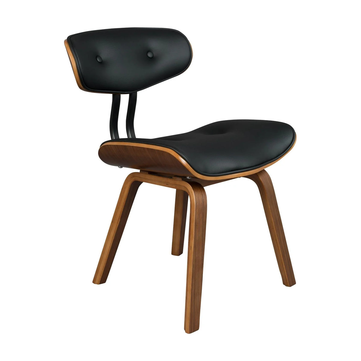 Dining Chair Blackwood Walnut Domestica – Three Quarter View on White