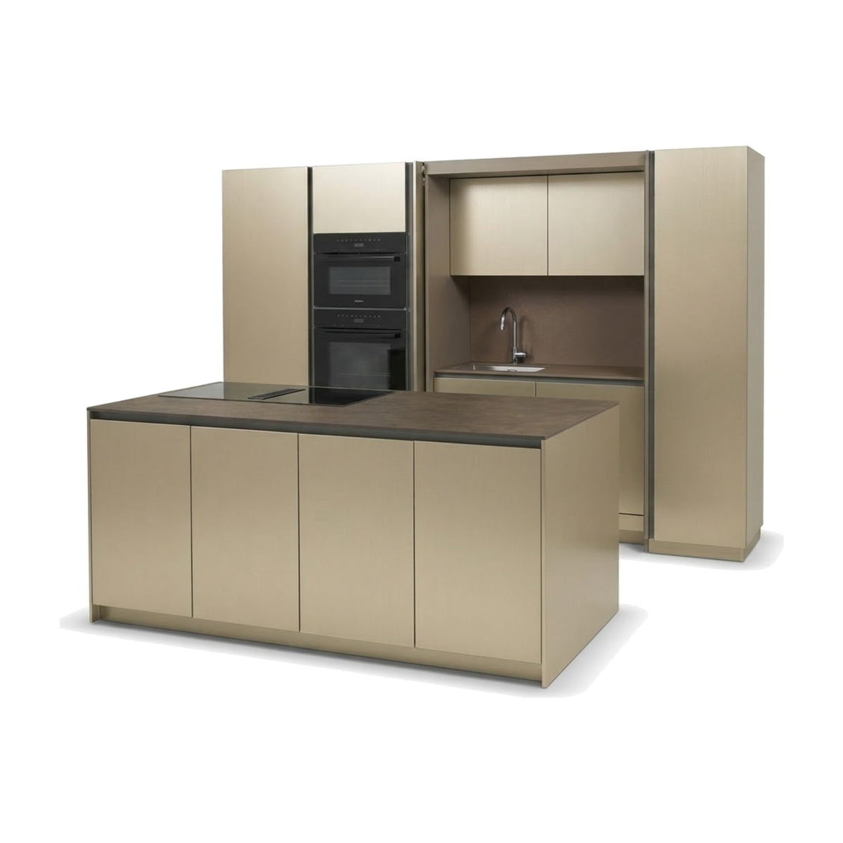 Arkè Gola Kitchen Domestica – Showroom Model – Front View on White