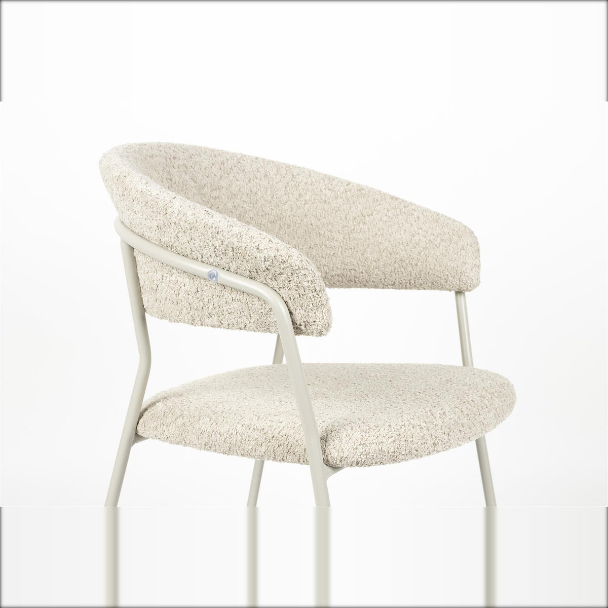 Armchair Zeri Off White Domestica – Armrest & Seat Detail