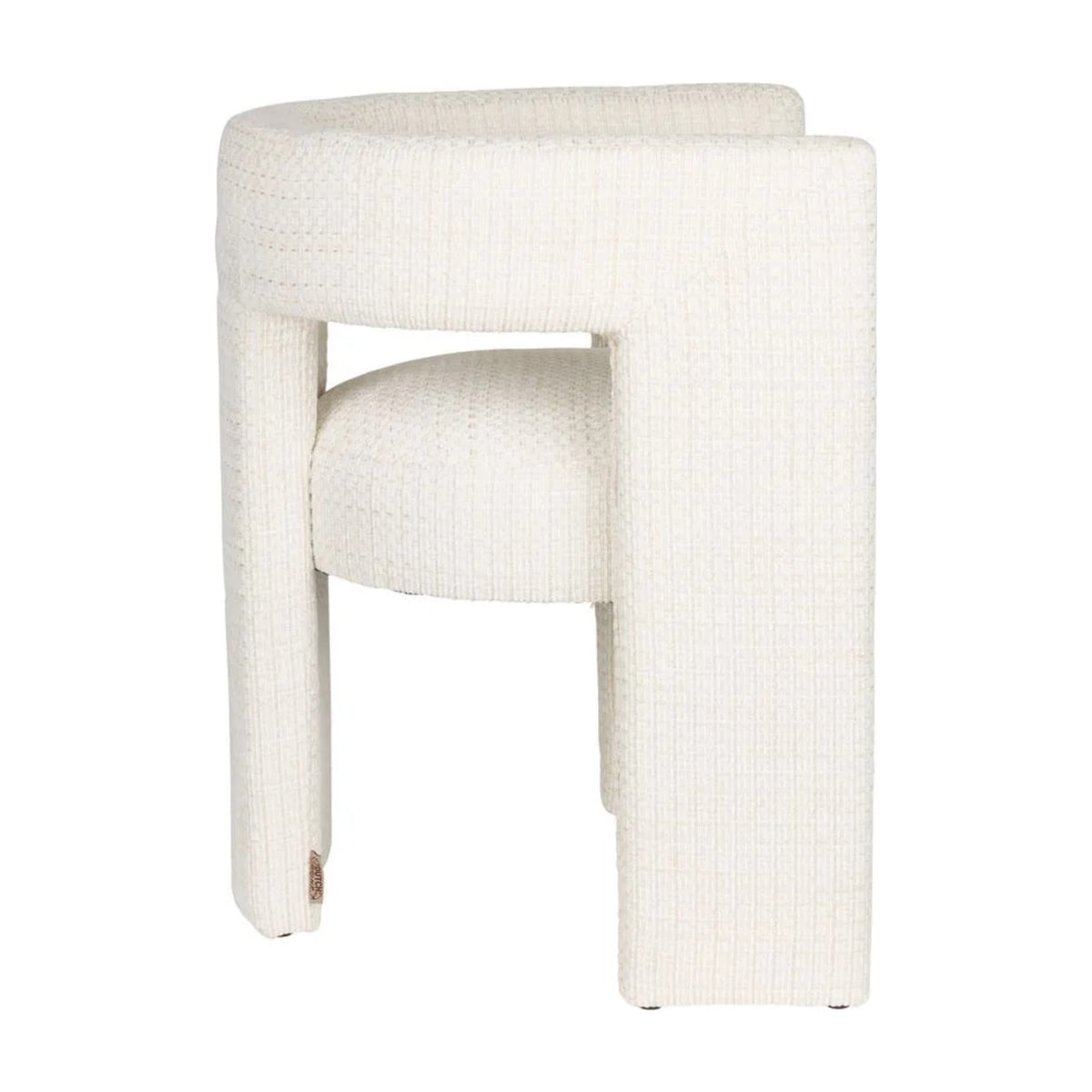 Dining Chair Medina Off White Domestica – Side View on White