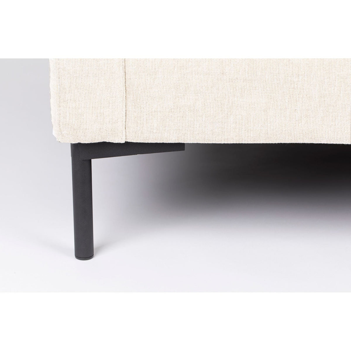 Sofa Summer 3-Seater Cream Domestica – Black Leg Detail
