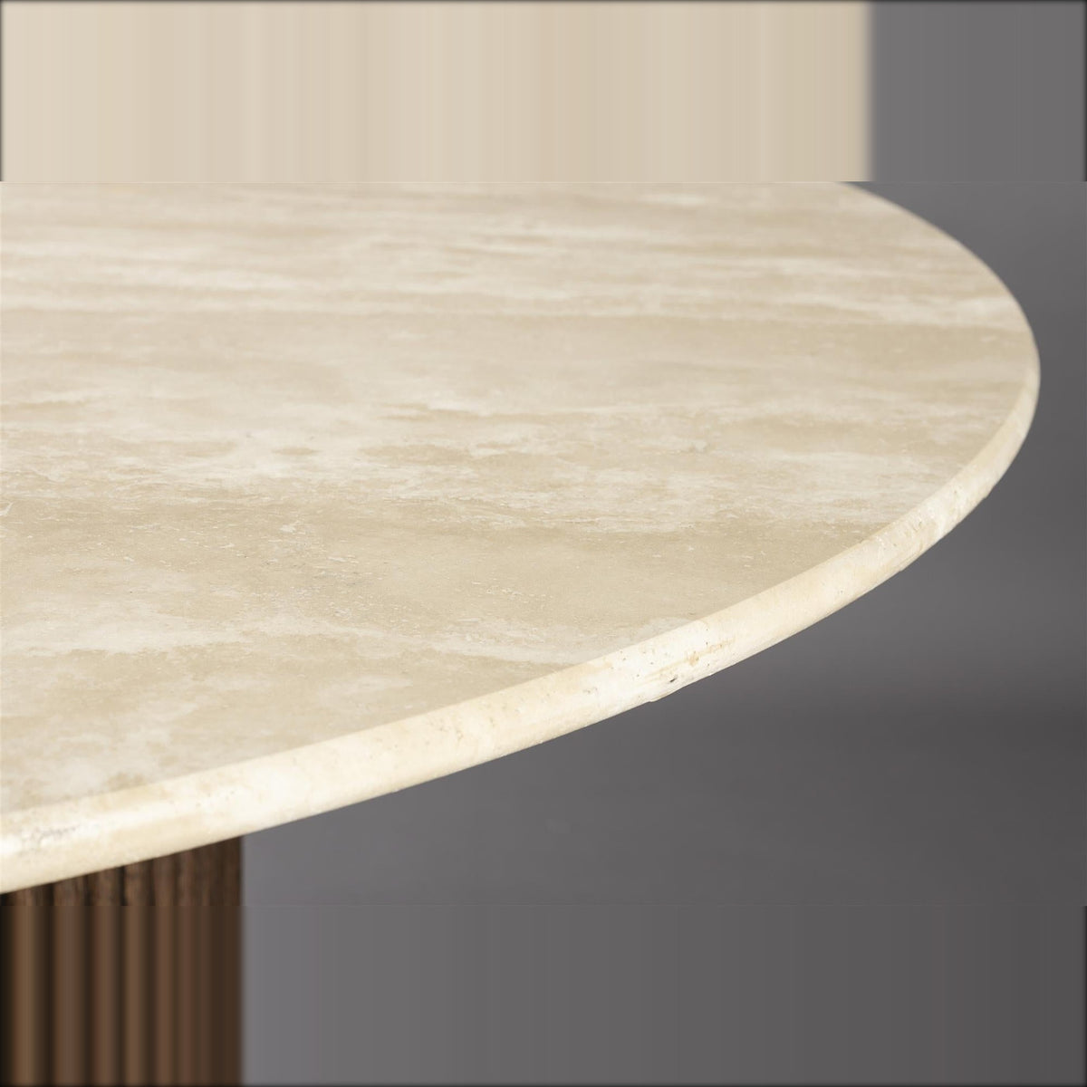 Dining Table Arda Beige Brown Domestica – Tabletop Edge Detail