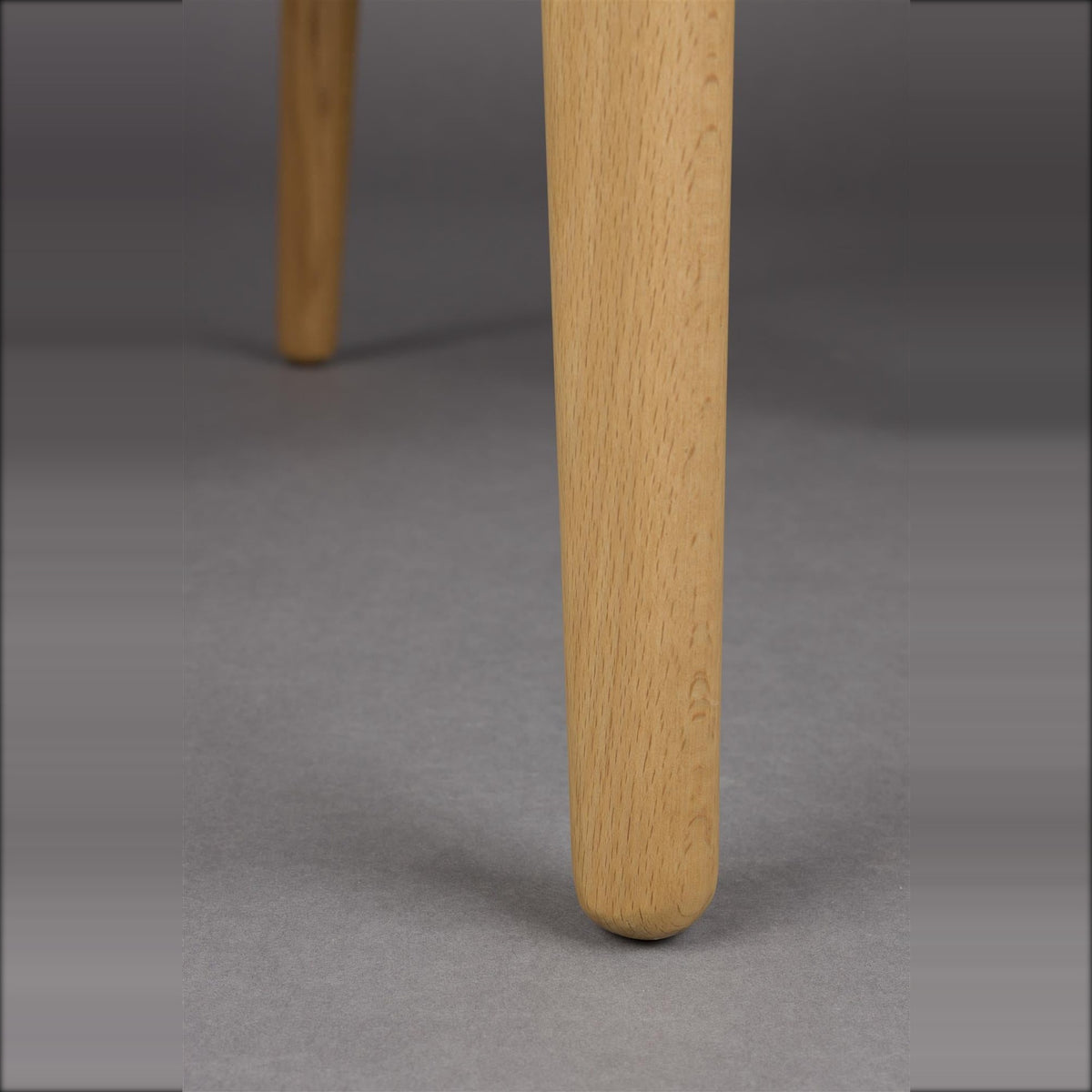 Dining Chair Cecile Natural Domestica – Wooden Leg Close-up