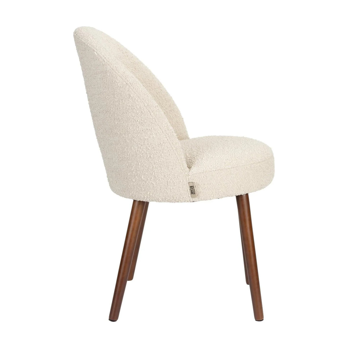 Dining Chair Barbara Boucle Beige Domestica – Side View