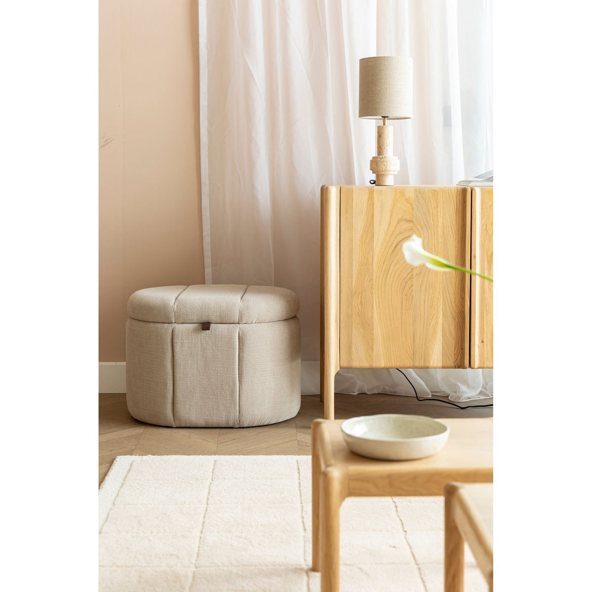 Bench Puffy M Beige Domestica – Lifestyle – Living Room