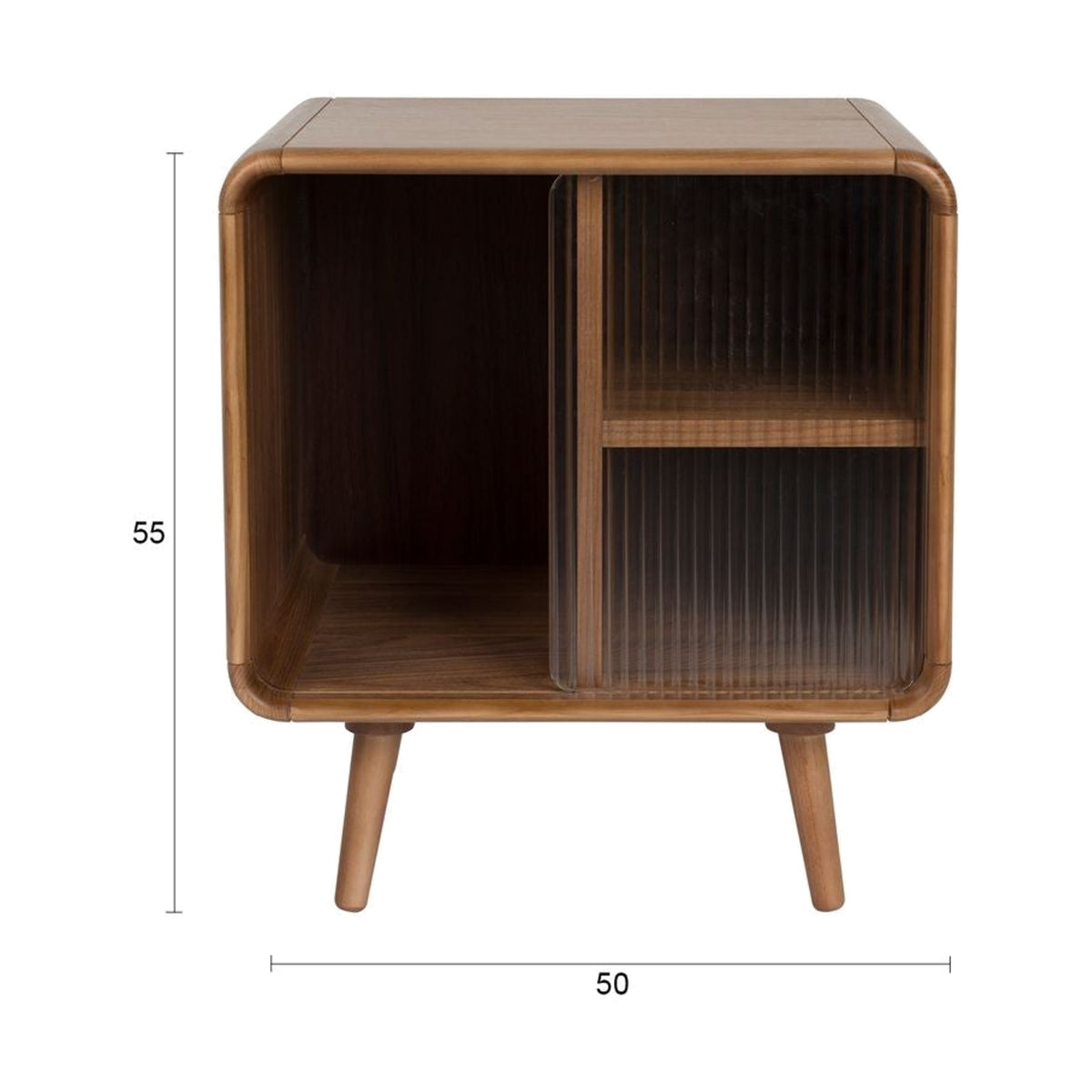 Side Table Rise Walnut Domestica – Dimensions Drawing