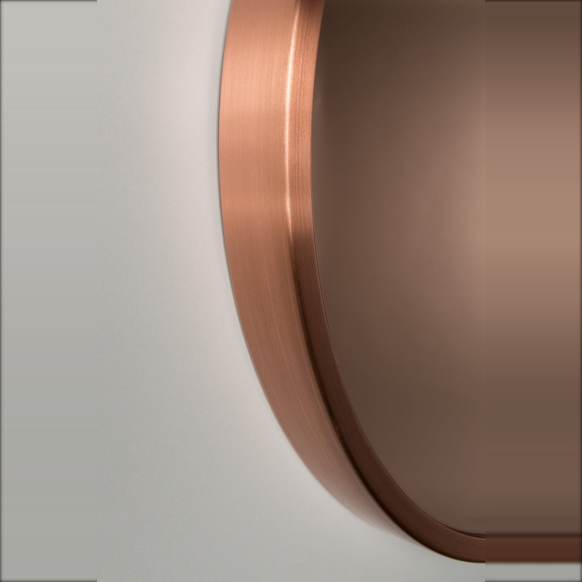Mirror Bandit Copper Gold Domestica – Copper Frame Edge Close-up