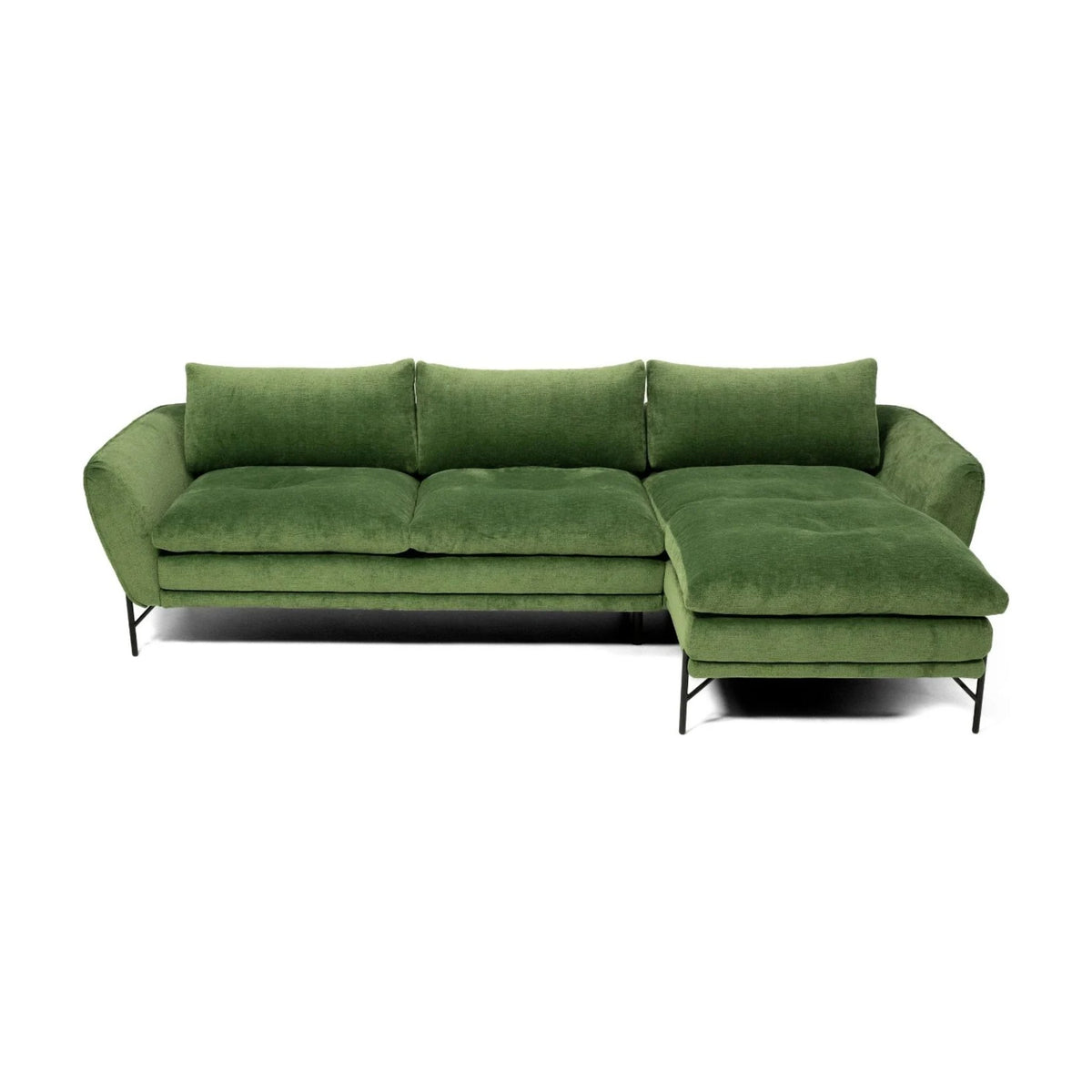 Bliss Domestica – Corner Sofa, Front View from Above on White