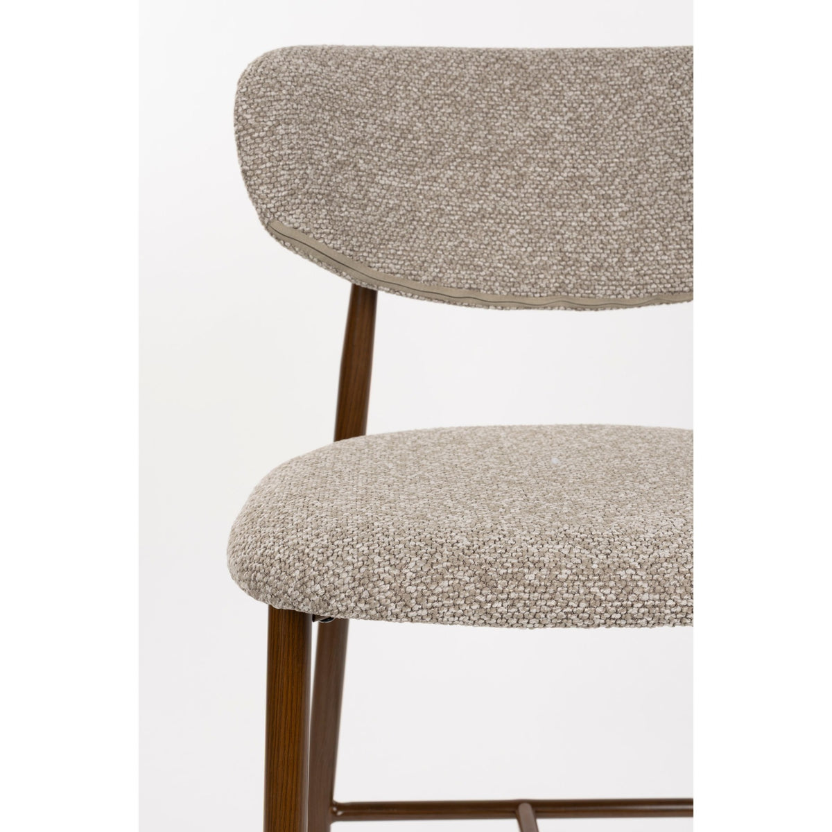 Counter Stool Noor Brown Domestica – Backrest Close-up