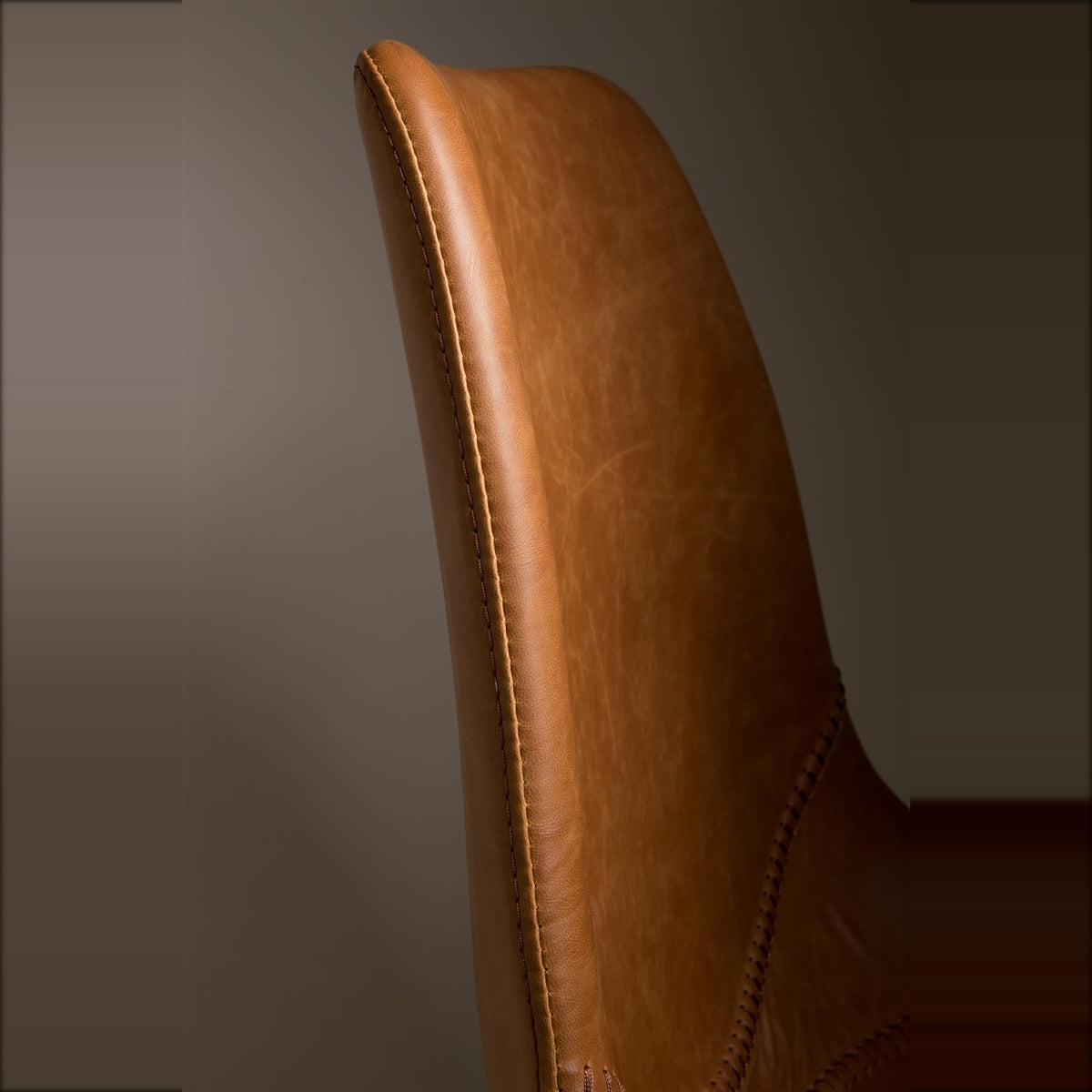 Dining Chair Franky Brown Domestica – Backrest Edge Close-up