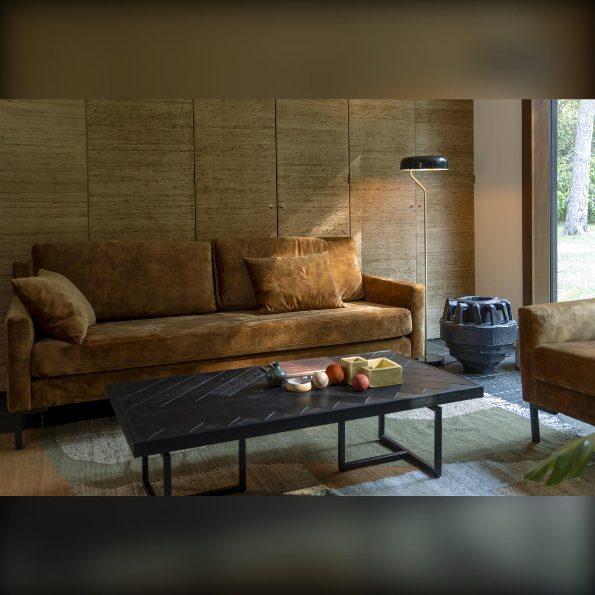 Carpet Pavilion 200x300 Natural Green Brown Domestica – Lifestyle – Living Room