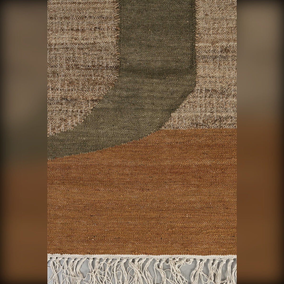Carpet Pavilion 200x300 Natural Green Brown Domestica – Pattern Detail
