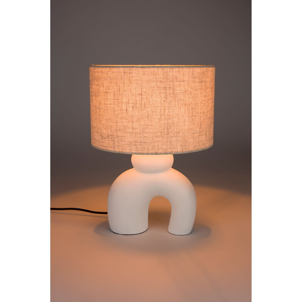 Table Lamp Bibi White Domestica – Illuminated View