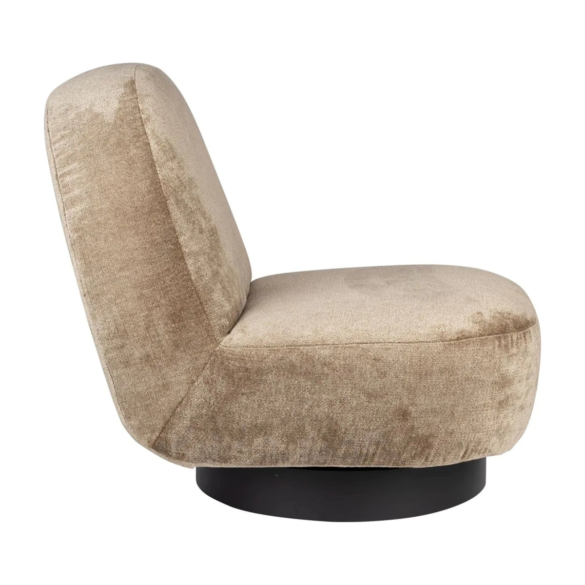 Lounge Chair Eden Moss Domestica – Side View on White