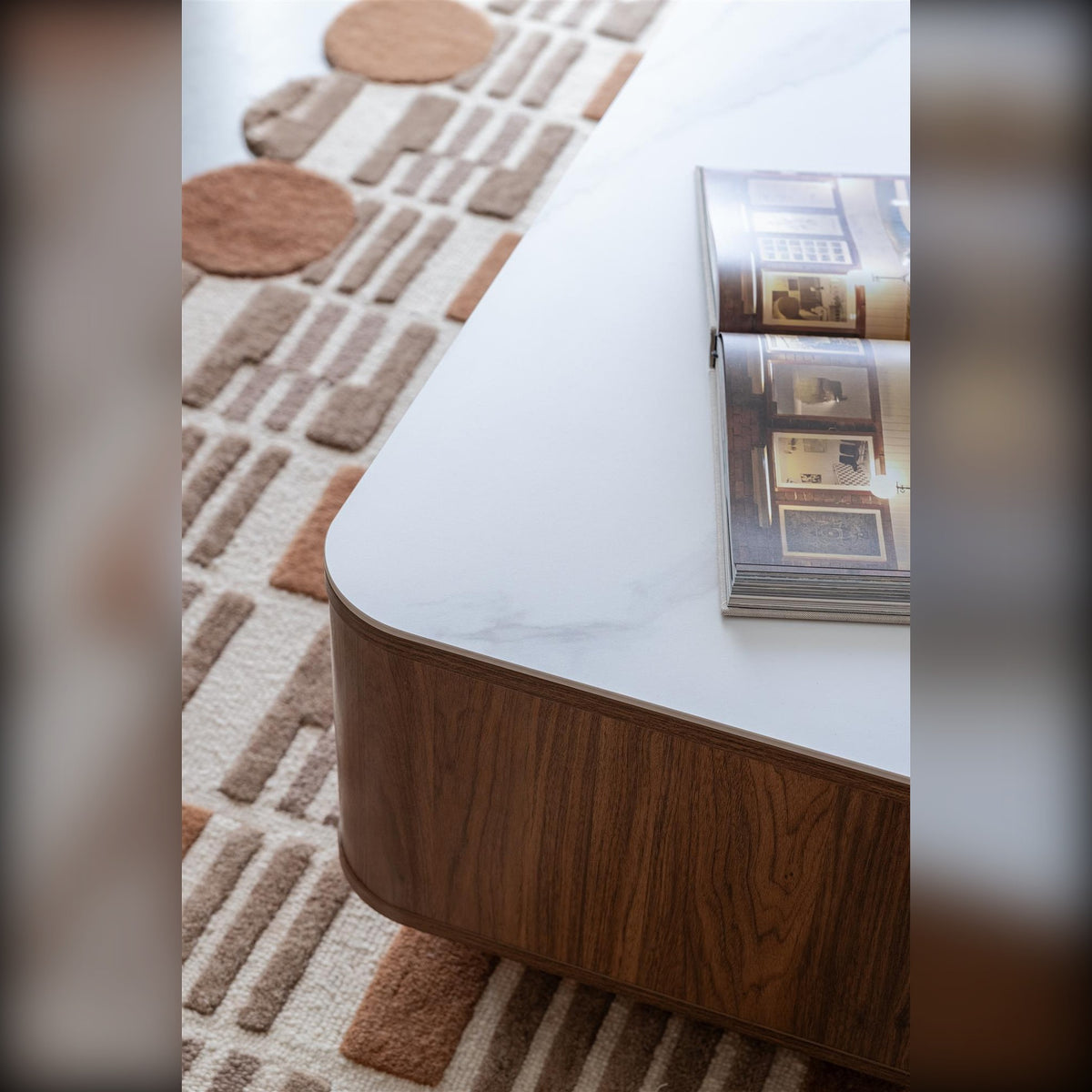 Coffee Table Almira Walnut Domestica – Lifestyle – Living Room