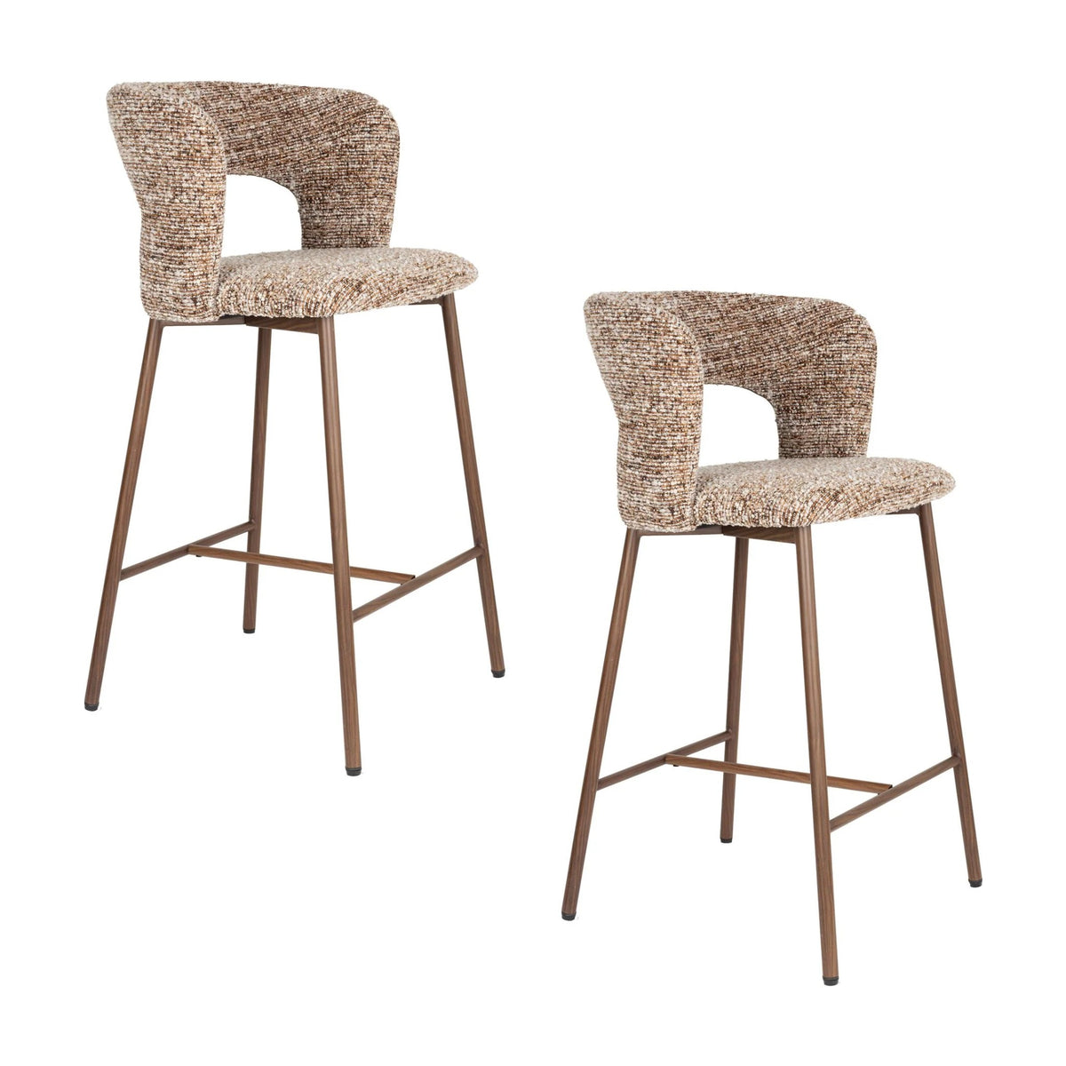 Counter Chair Chelsea Brown Domestica – Shown as a Pair