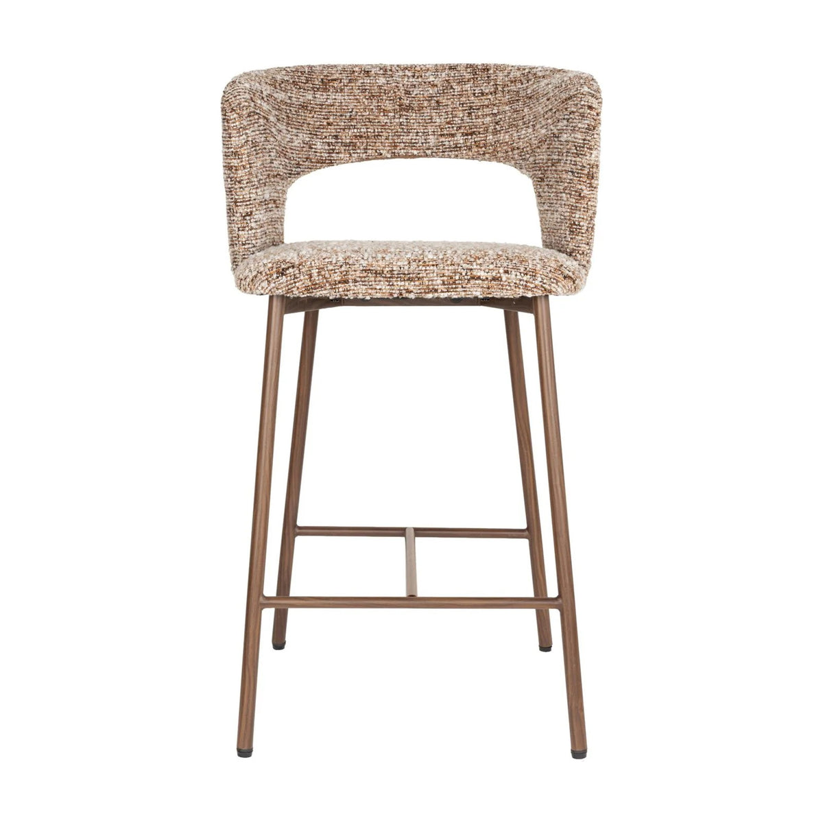 Counter Chair Chelsea Brown Domestica – Front View on White