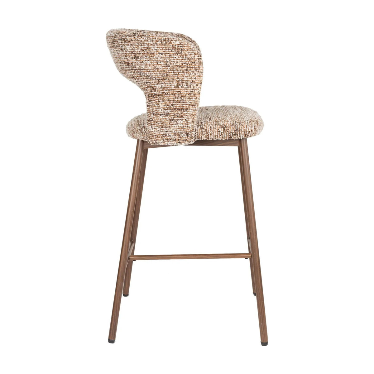 Counter Chair Chelsea Brown Domestica – Side View on White