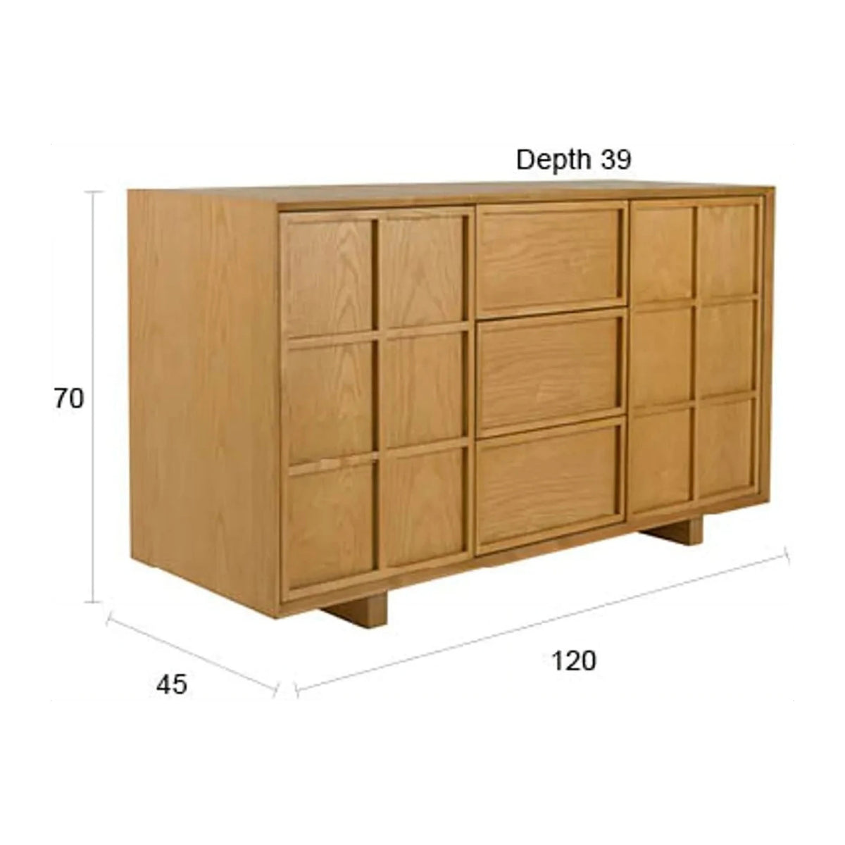 Sideboard Raster High Domestica – Dimensions Drawing