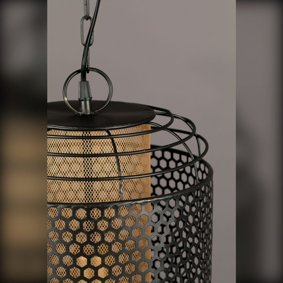 Pendant Lamp Archer L Black Domestica – Inner Shade Close-up