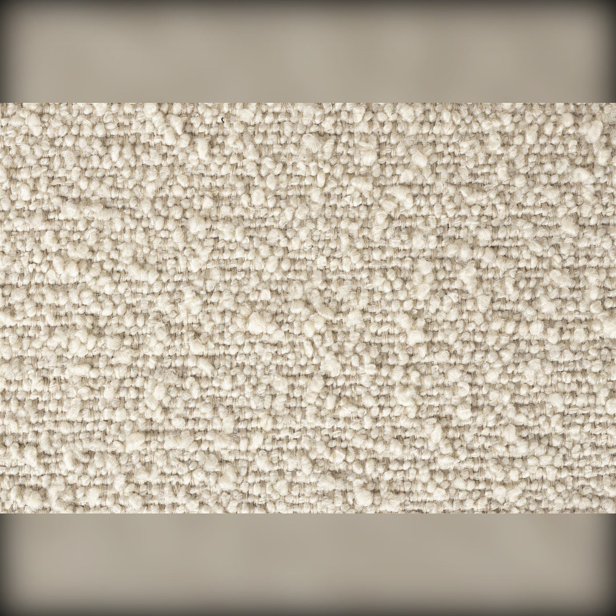 Dining Chair Barbara Boucle Beige Domestica – Cream Bouclé Fabric Texture Close-up