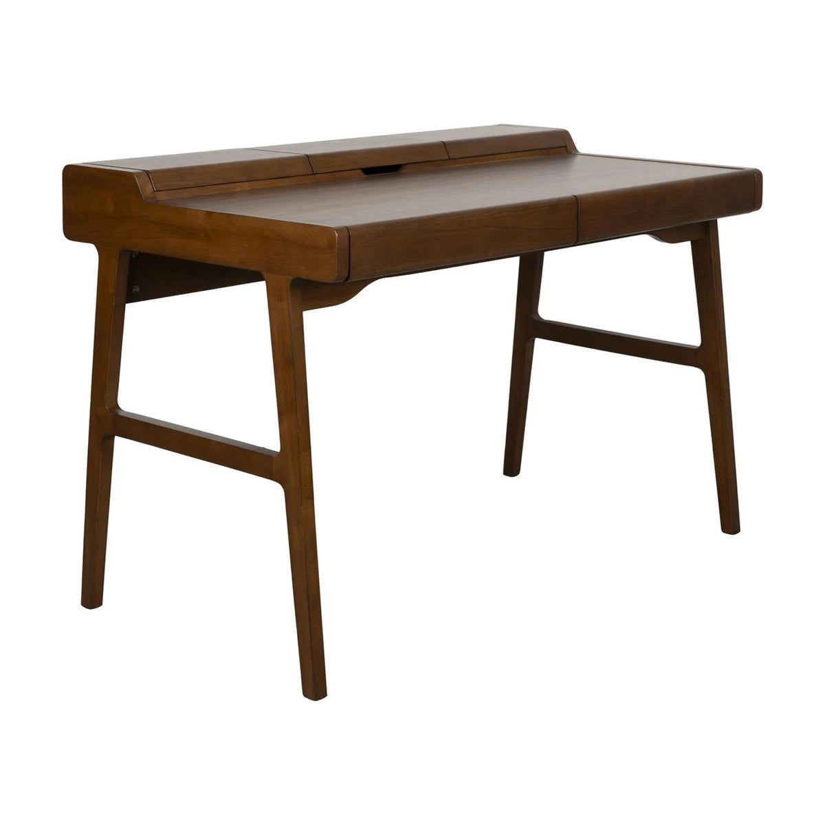 Desk Kaat Walnut Domestica – Three Quarter View on White